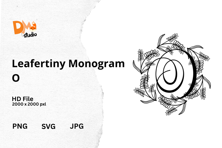 Floral Monogram Letter Svg Image 4