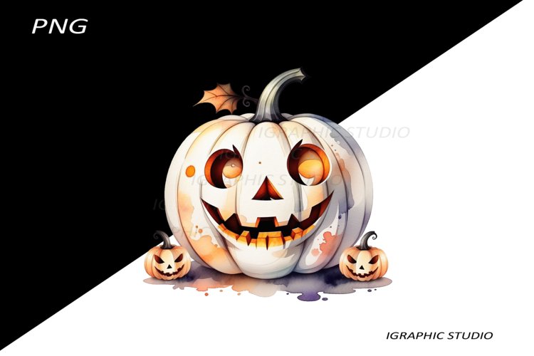 Halloween white Pumpkin Clipart