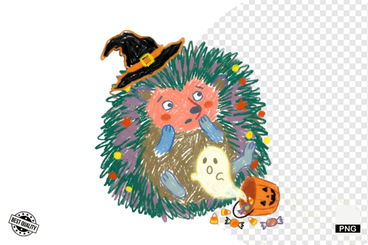 Halloween Hedgehog Clipart
