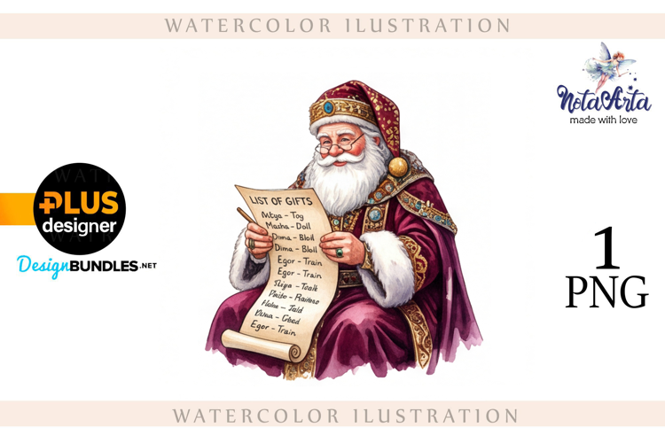 Christmas Santa in Elegant Attire