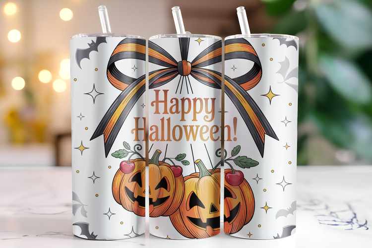 Happy Halloween Tumbler Wrap | Sublimation | Tumblers