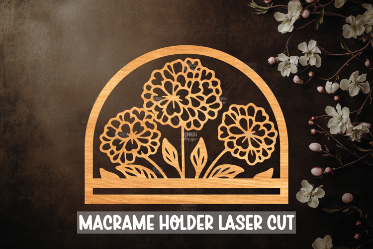 Macrame Holder Laser cut, Home decor Laser Cut
