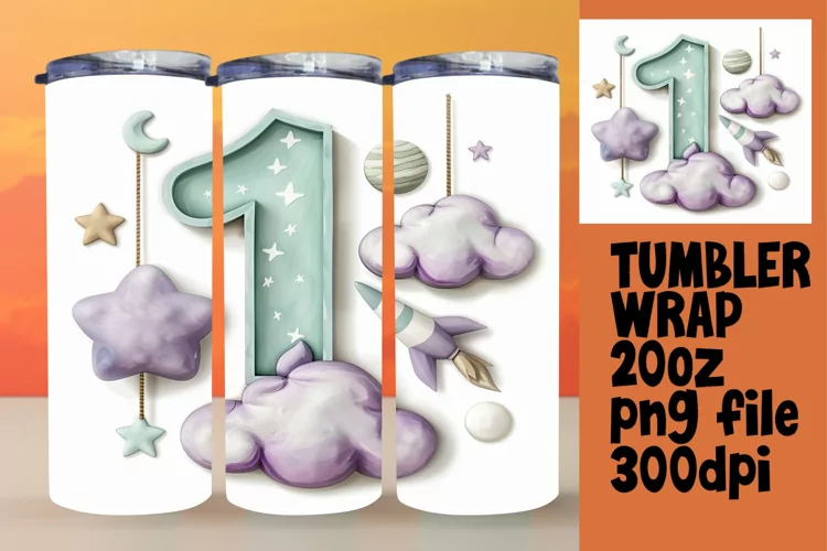 Numeric Constellations: 20oz Sublimation Tumblers