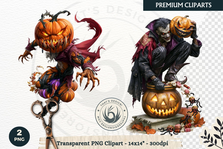 Gothic Dark Fantasy Halloween Nightmare Horror Clipart PNG