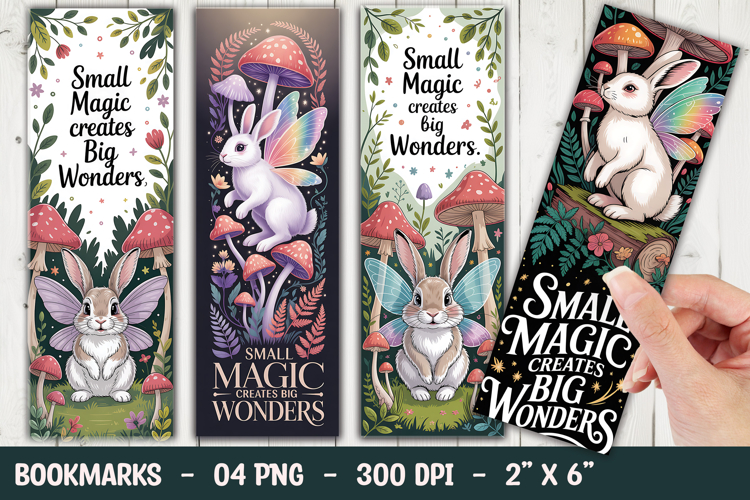 Magic Rabbit Bookmark Sublimation