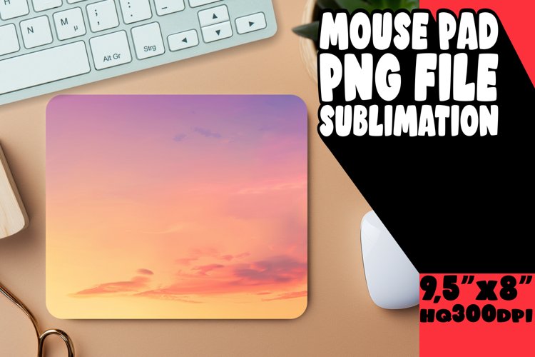 Colorful Mouse Pad with Gradient Pattern for Sublimation