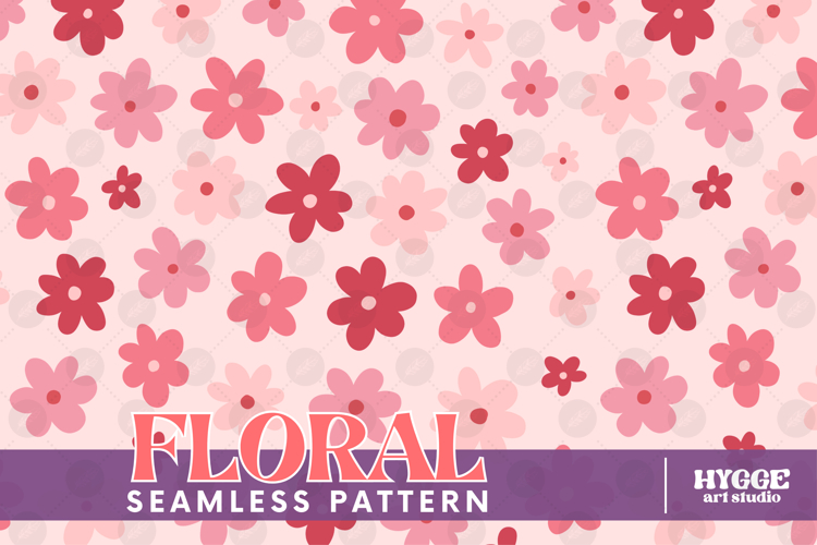 Retro Flowers Seamless Pattern Floral Png Sublimation Daisy