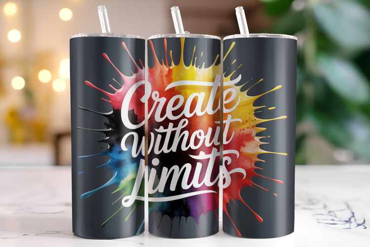 Create without limits Tumbler Wrap | Sublimation | Tumblers