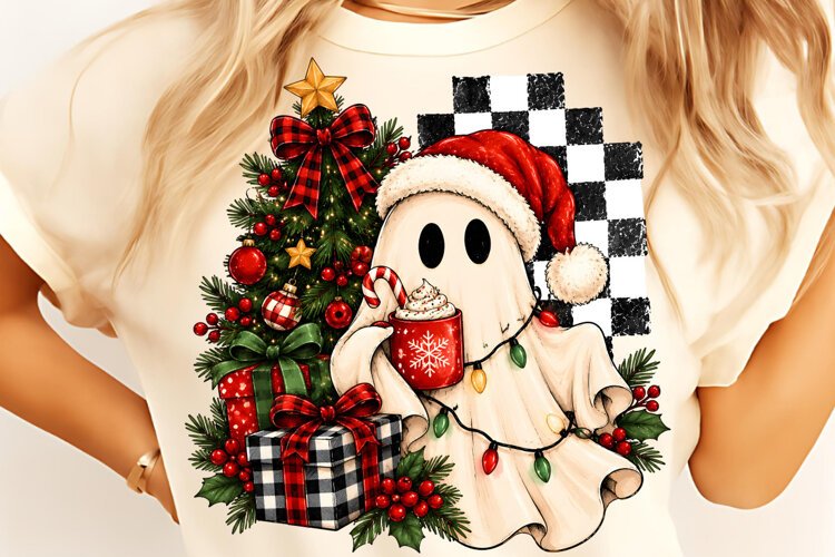 Sparkling Christmas Ghost PNG, Trending Christmas PNG example image 1