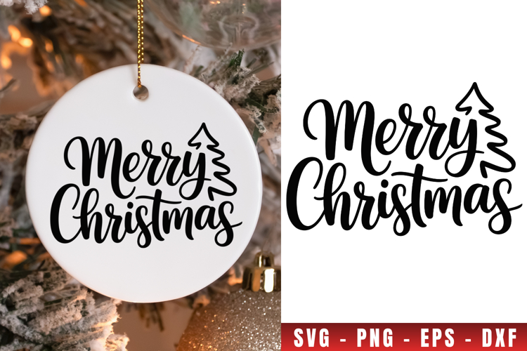 Merry Christmas Tree Svg Image 20