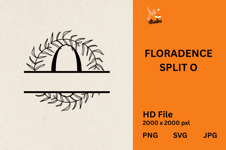 Floral Monogram Letter Svg Image 2
