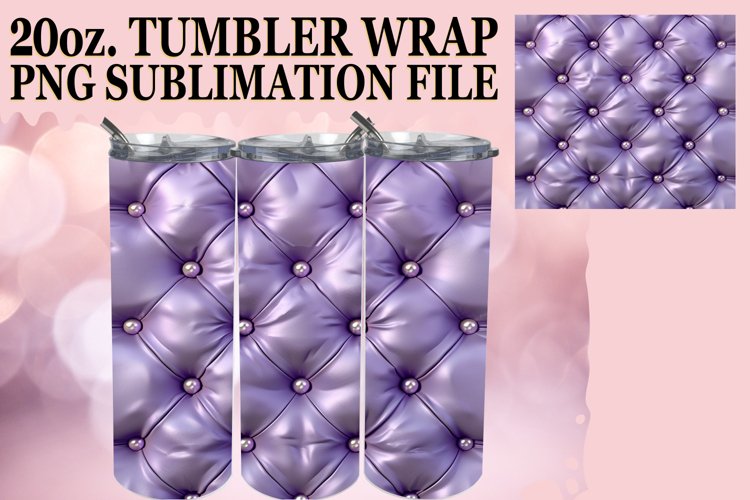 3D Quilted Texture Tumbler Sublimation