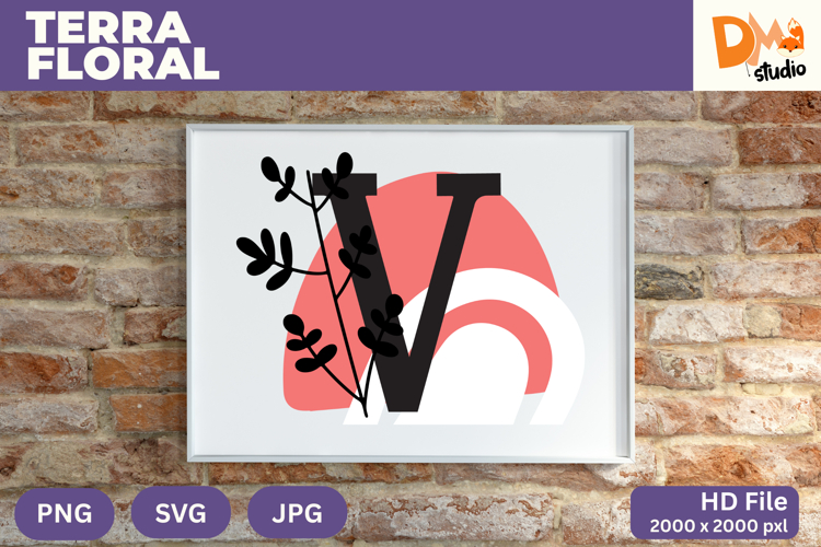 Terra Floral Monogram