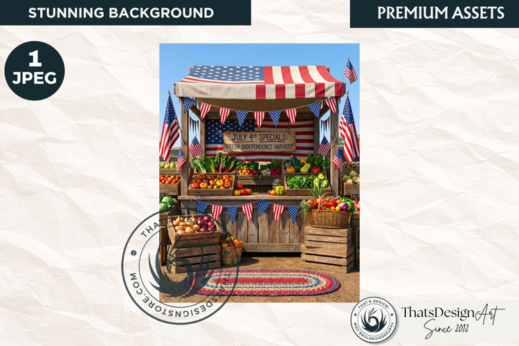 Patriotic Americana Backdrops - 4th of july backgrounds