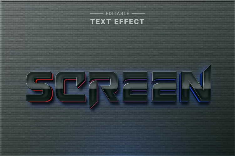 Editable Text Effect for Illustrator. Vector Graphic styles