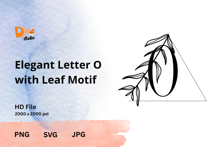 Leaf Monogram Svg Image 13