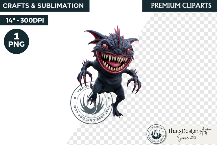 Halloween Little Monster Clipart Png, Spooky Cute Fantasy