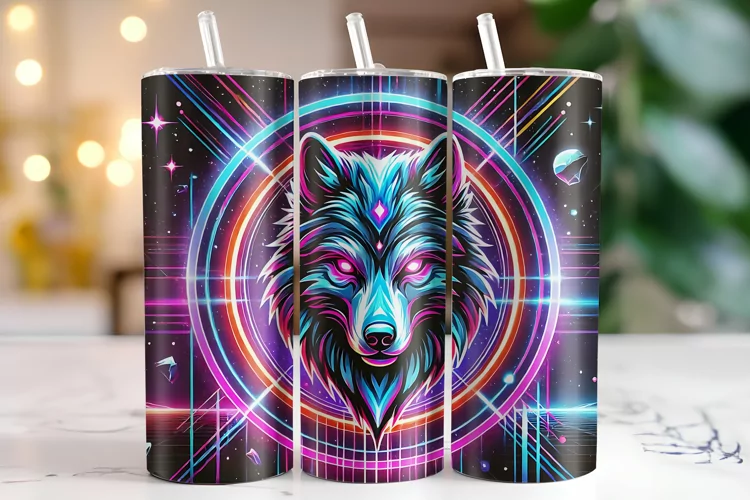 Wolf Tumbler Wrap | Sublimation | Tumblers