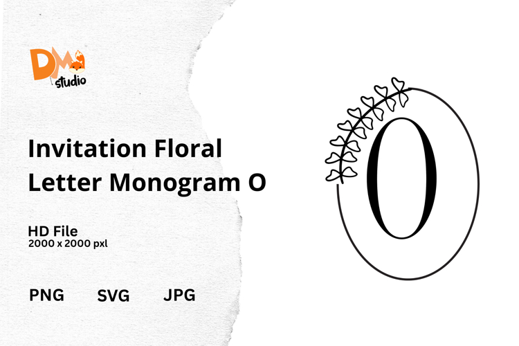 Floral Alphabet Svg Image 24