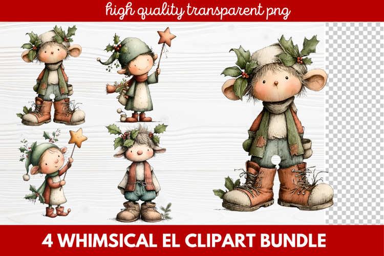Cute Elf Clipart Image 21