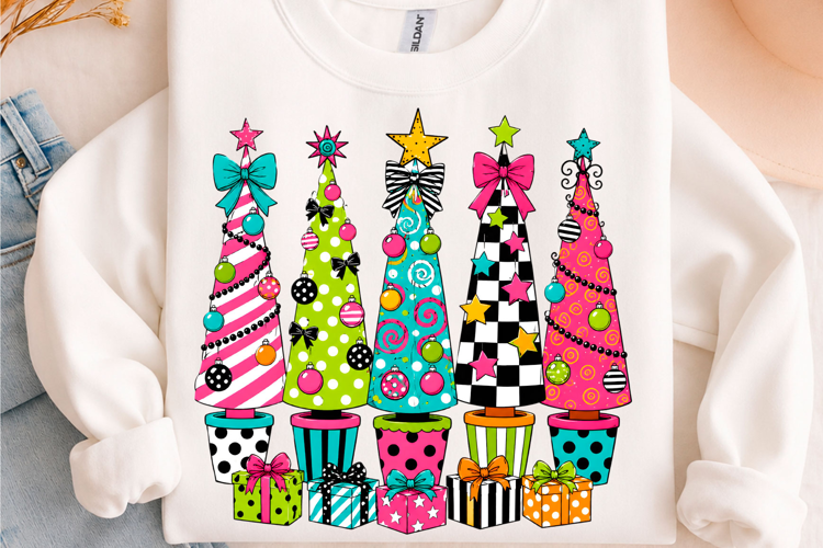 Whimsical Christmas Tree Collection PNG