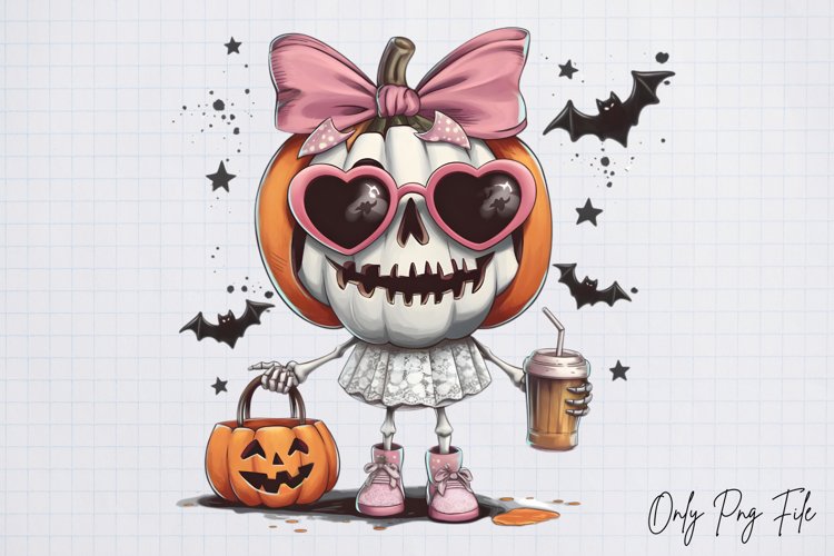 Funny Halloween Skeleton Clipart PNG