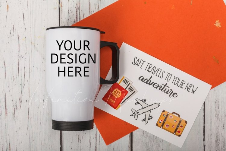 Travel mug mockup Coffee mug mock up