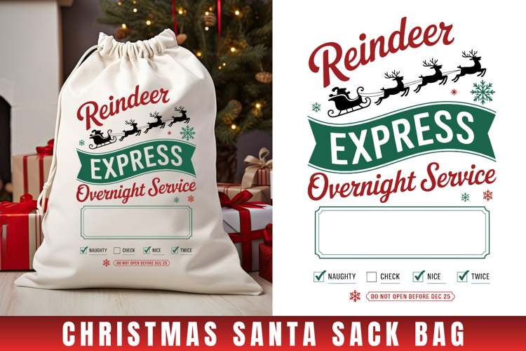 Reindeer SVG| Christmas Gift Bag