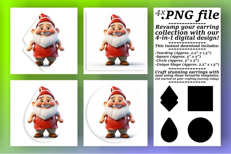 Round Chibi 3D Holiday Elegance - Sublimation Style