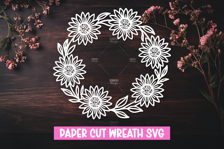 Floral Wreath Svg Image 3