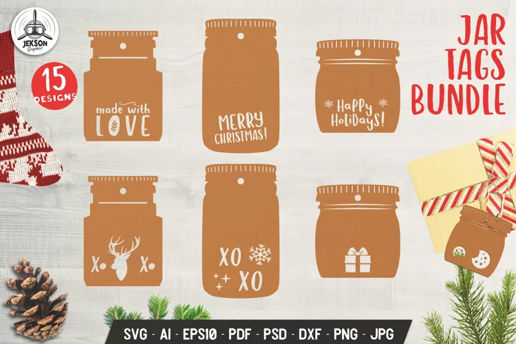 Christmas Gift Tags | SVG Jars Collection