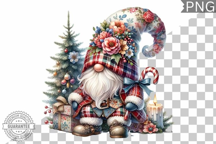 Christmas Gnome Sublimation - Clipart PNG Design