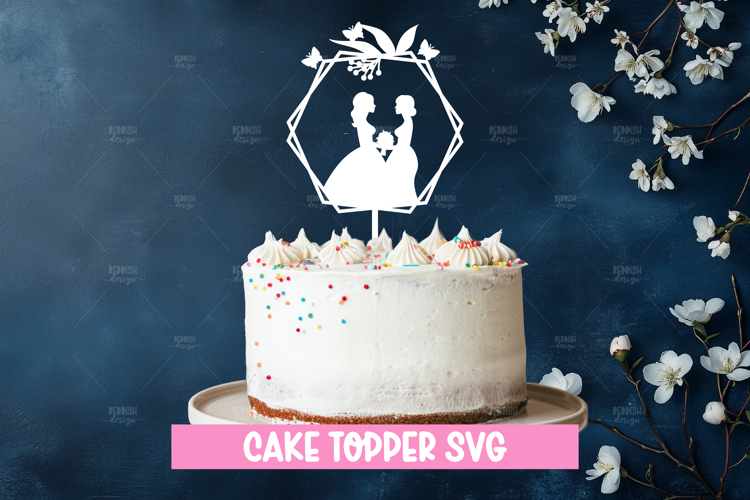 Wedding cake topper, Paper Cut, Wedding SVG