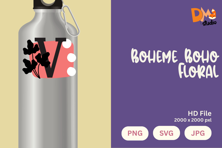 Boho Floral Svg Image 14