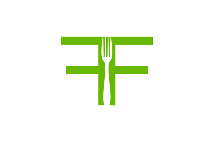 Simple FF Fork Restaurant Logo
