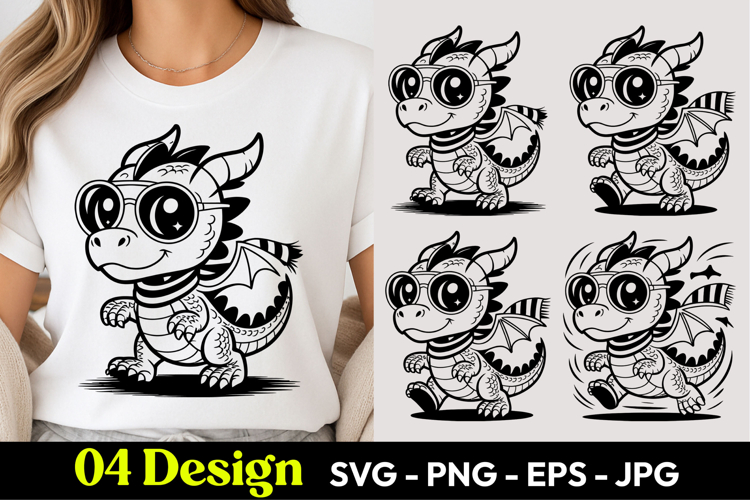 Cute Dragon SVGs Image 5