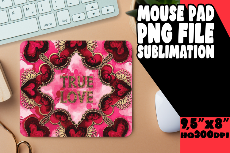 Timeless desk PAD Classic Design, Love