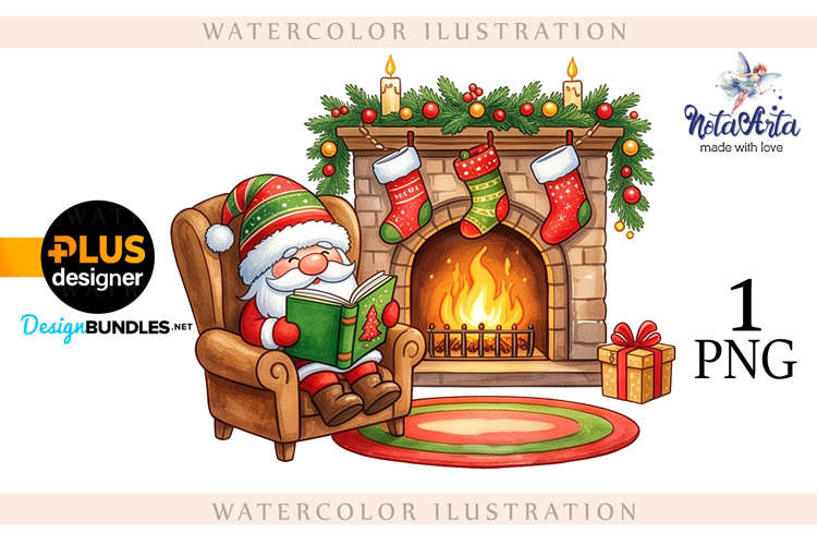 Watercolor Christmas gnomes, Christmas Gnomes