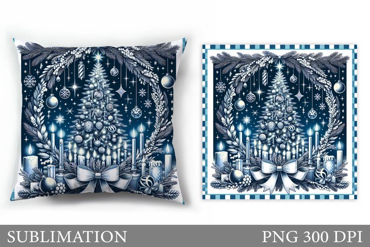 Christmas Tree Pillow Design. Christmas Tree Sublimation example image 1