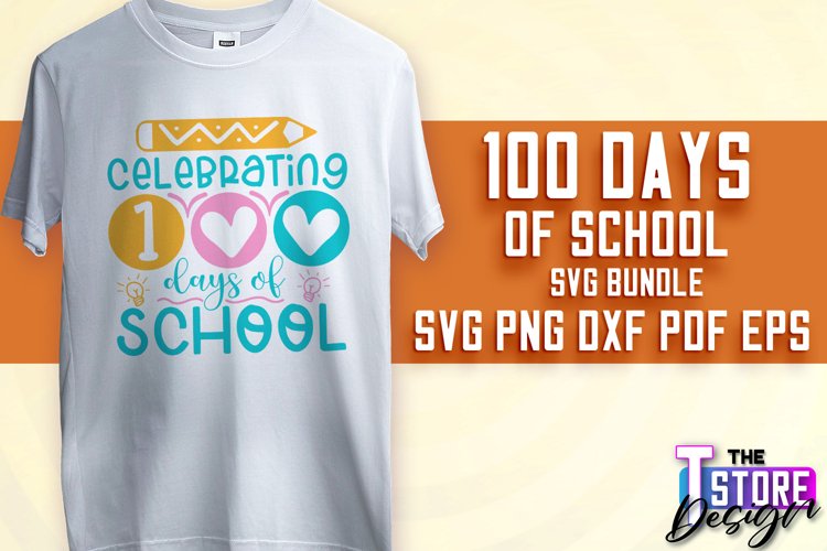 100 days of school SVG Design|Quotes SVG Design | School SVG