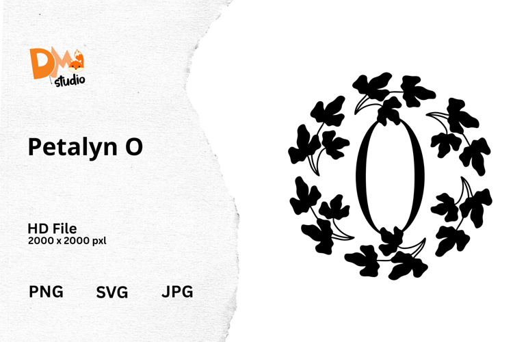 Floral Monogram Letter Svg Image 20