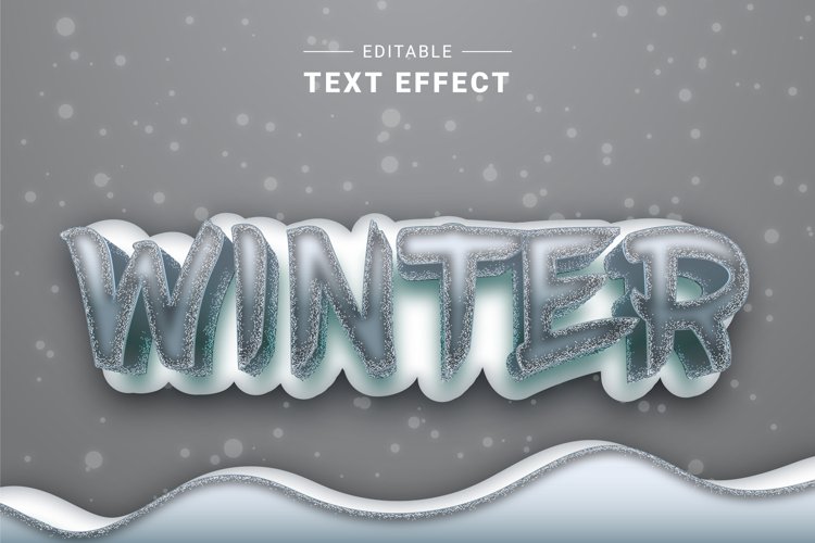 Editable Text Effect for Illustrator. Vector Graphic styles