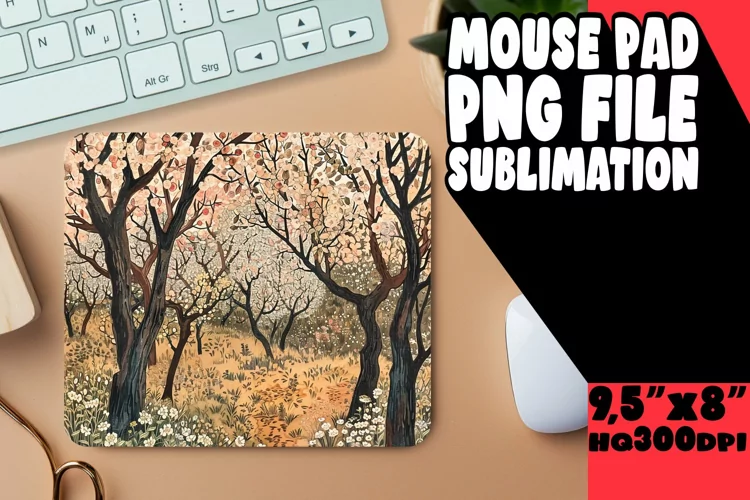 Enchanted Forest: Spring Mouse Pad Sublimation