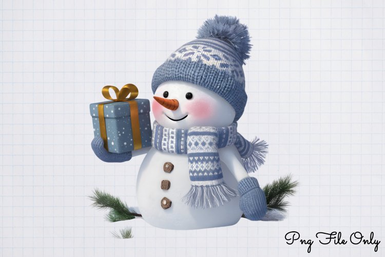 Christmas Snowman Clipart Image 21