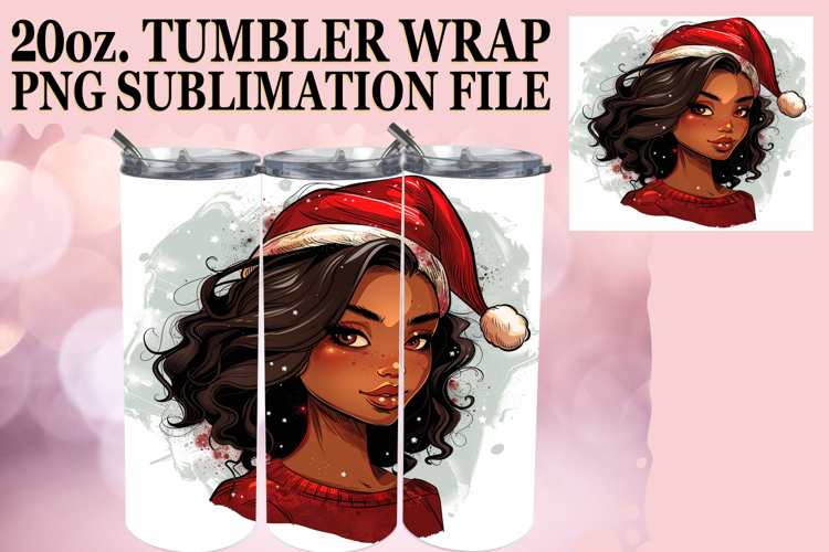 ENCHANTING ADVENTURES 20oz TUMBLER WRAP, Xmas Girl