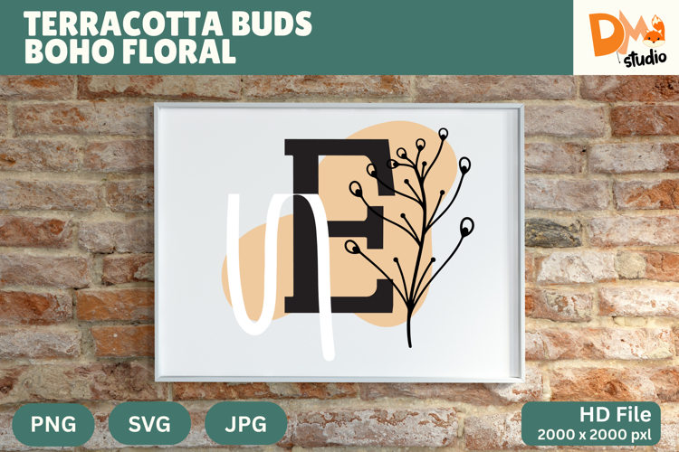 Floral Monogram Letter Svg Image 6