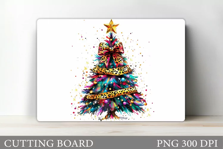Christmas Tree Cutting Board. Christmas Tree Sublimation