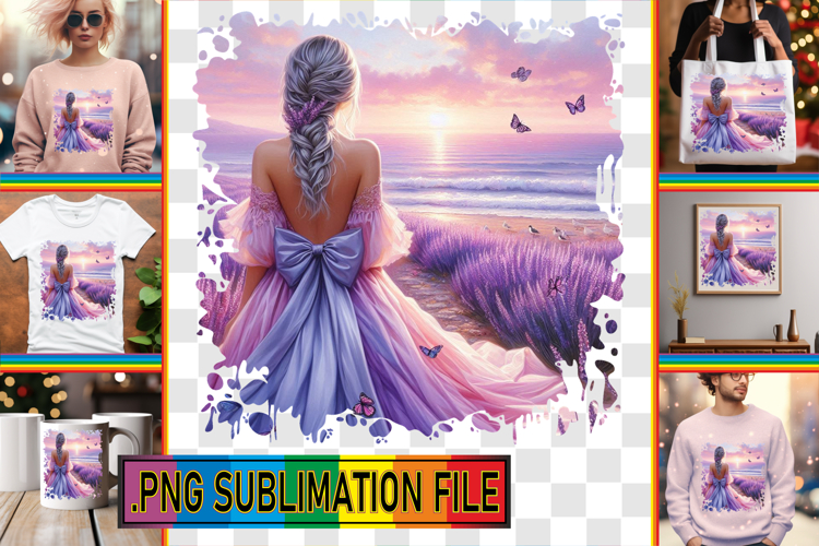 Stylish PNG Art for TSHIRTS, Women
