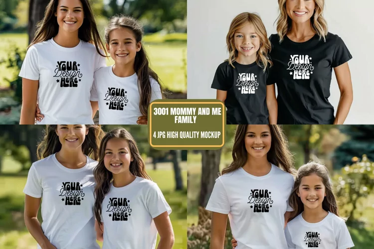 3001 Mommy and Me Family Mockup, Mommy And Me