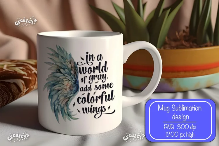 Motivational mug quote Inspirational mug wrap sublimation